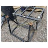 Metal spool rack and metal rack