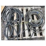 Pallet of 220 Extension cord and air hose