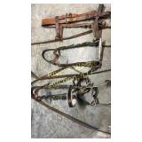 Three mule headstalls/bridals