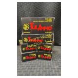 Six boxes of 9MM Luger 115 GR. TUL ammo 50
