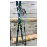 KArhu skiis and poles