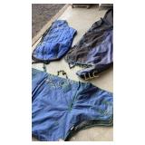 Three winter horse blankets including wrangler