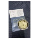 History of Gold Fort Knox large token