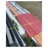 New metal roofing package in forest green