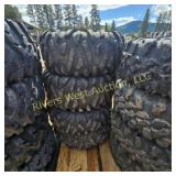 Set of four Used29x11(9)-R-14 tires and 4 holerims