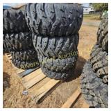 Set of four Used  29x11(9)-R14 with 4 hole rims