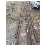 Five sticks of 2 3/8' well pipe 25' and longer