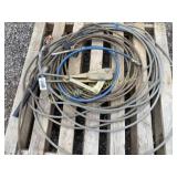 Pallet of Heavy duty cable and cable puller