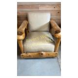 Deep-seat log chair