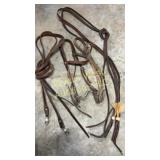 Assortment  of head stalls, and split rains
