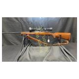 Ruger M77 .220 Swift with bipod, leuopold vari