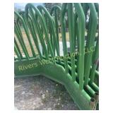 Four piece round bale feeder
