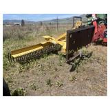 King Kutter 6' rock rake skid steer attach