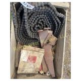 Box of misc. farm machinery parts