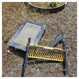 Tire step, hitch, and