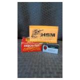 Three boxes of 45 auto pistol ammunition,