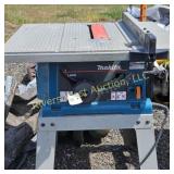 Makitia table saw with a 10' blade