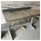 Custom steel heavy duty welding bench 4'x25'