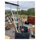 Barrel full of hand tools
