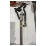 Chain style pipe wrench 19 inches long