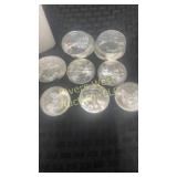 Twenty 2009 American Eagle Silver Dollars