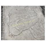 Decorative Bear concrete slab