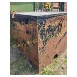 5x4x4 foot steel irrigation box