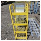Four foot rolling metal organizer