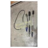 3 propane weed torches and one hose