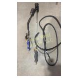 2 propane weed torches and one hose