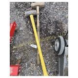 2 sledge hammers