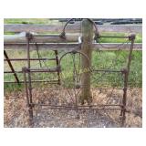 Matching set of ornate bed frame 52' wide