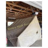 NPS WALL TENT 10x12 x 3.5 ft walls heavy canvas
