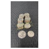 Assortment of Kennedy half dollars, roughly 57