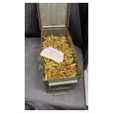 Ammunition tin can full of 95 WCC ammo.