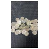Roll of Forty 1963 Washington silver quarters