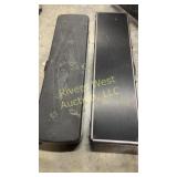 Two large hard back gun cases