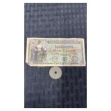 Military payment certificate and ration token