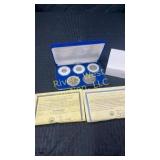 Spanish Reales type set with certificates of