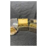 Assortment of 300 Win Mag ammunition and brass