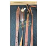 Assortment of leather shoulder straps