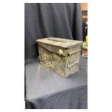 Ammunition can with ammo inside. 8 boxes of 50
