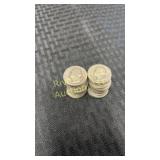 Forty pcs of 1934-1937 Washington silver quarters