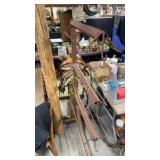 Custom built rolling saddle rack 65ï¿½ tall and 38ï¿½