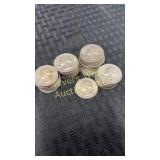 40 pcs of 1959-1962 Washington silver quarters