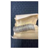 Forty 1964 silver Washington quarters