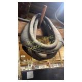 Two vintage pulling collars