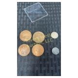 Assortment of foreign currency
