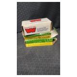 3 boxes of Remington ammunition. 1 partial and 2