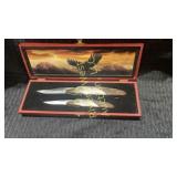 American Bald Eagle matching knife set.
